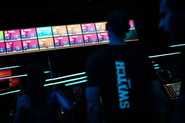 Hartslagmeting op het scherm tijdens een les bij SWITCH the Gym Tilburg